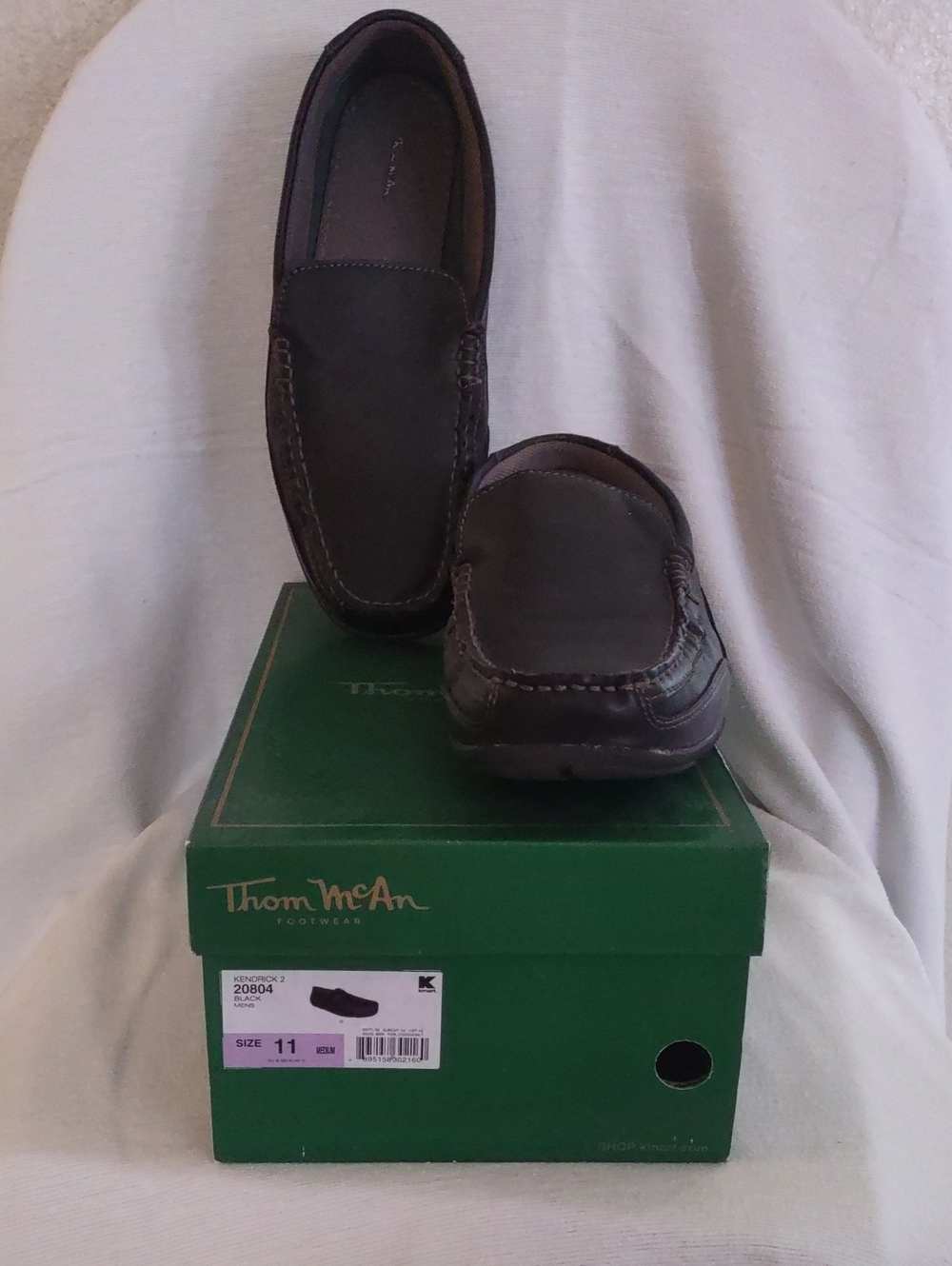 Thom McAn Brown Leather Moccasin Slip-On Loafers